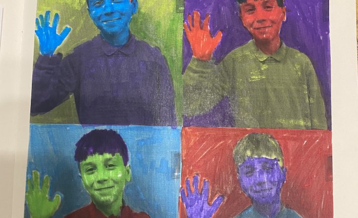 Image of Year 6 (Class 17) - Art - Andy Warhol Style Selfies