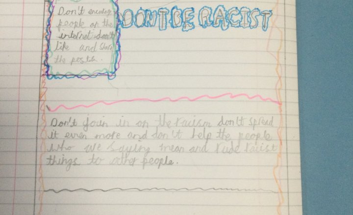 Image of Year 6 (Class 17) - PSHE - Anti-Racism Pledges