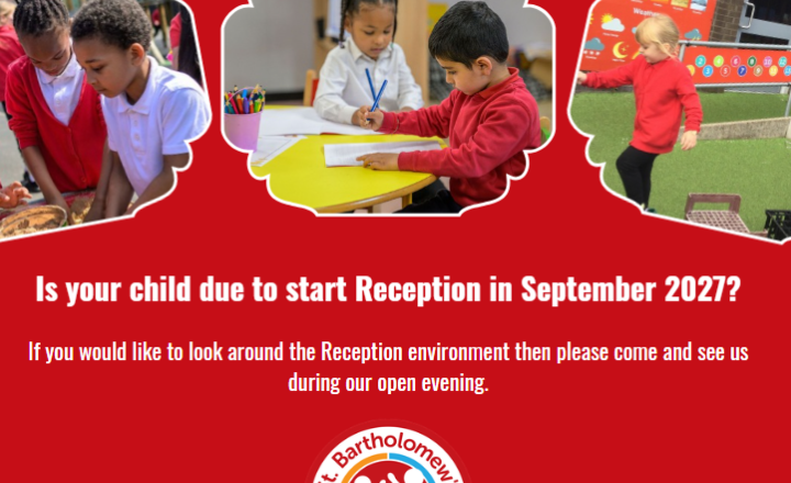 Image of Reception Open Evening - Tuesday 17th November 
