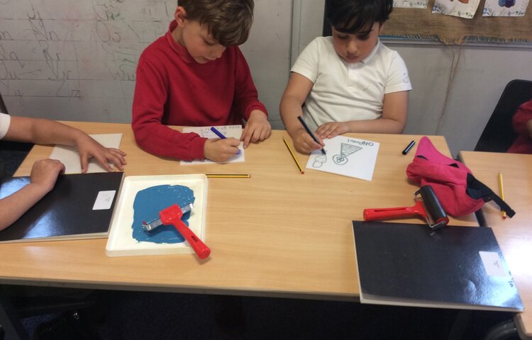 Image of Year 1 (Class 4) - Art - Printing Techniques