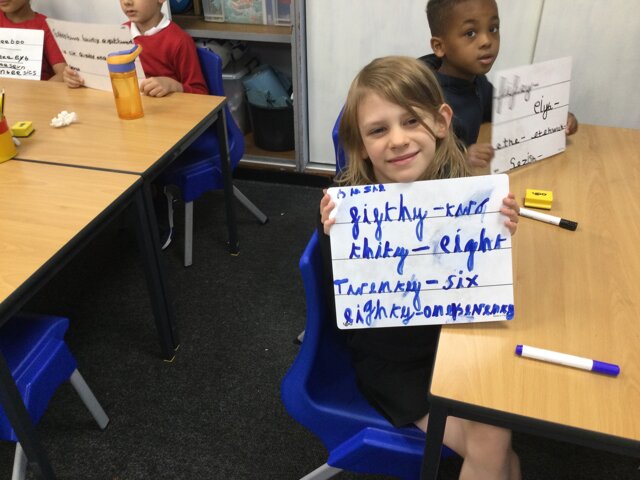 Image of Year 2 (Class 6) - Maths - Numerals as Words