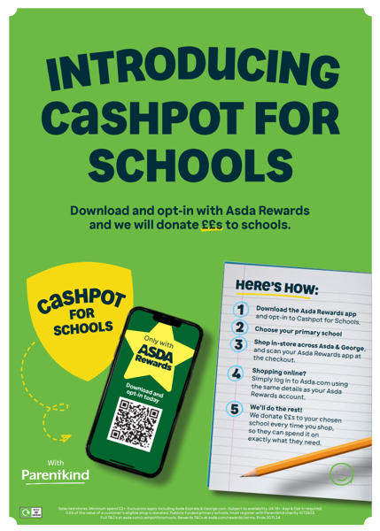 Image of ASDA Cashpot for Schools