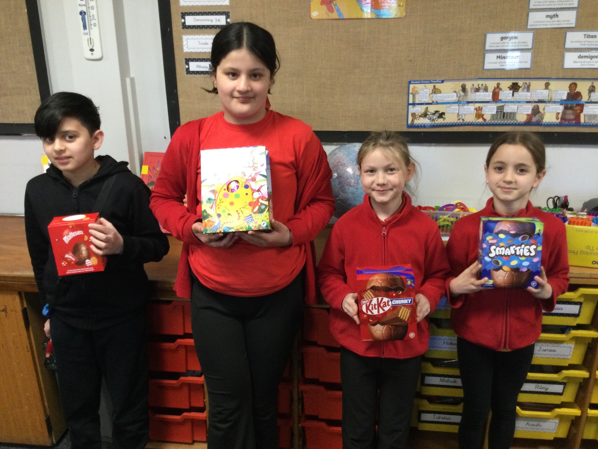 Image of Year 5 (Class 12) - Easter Raffle Winners