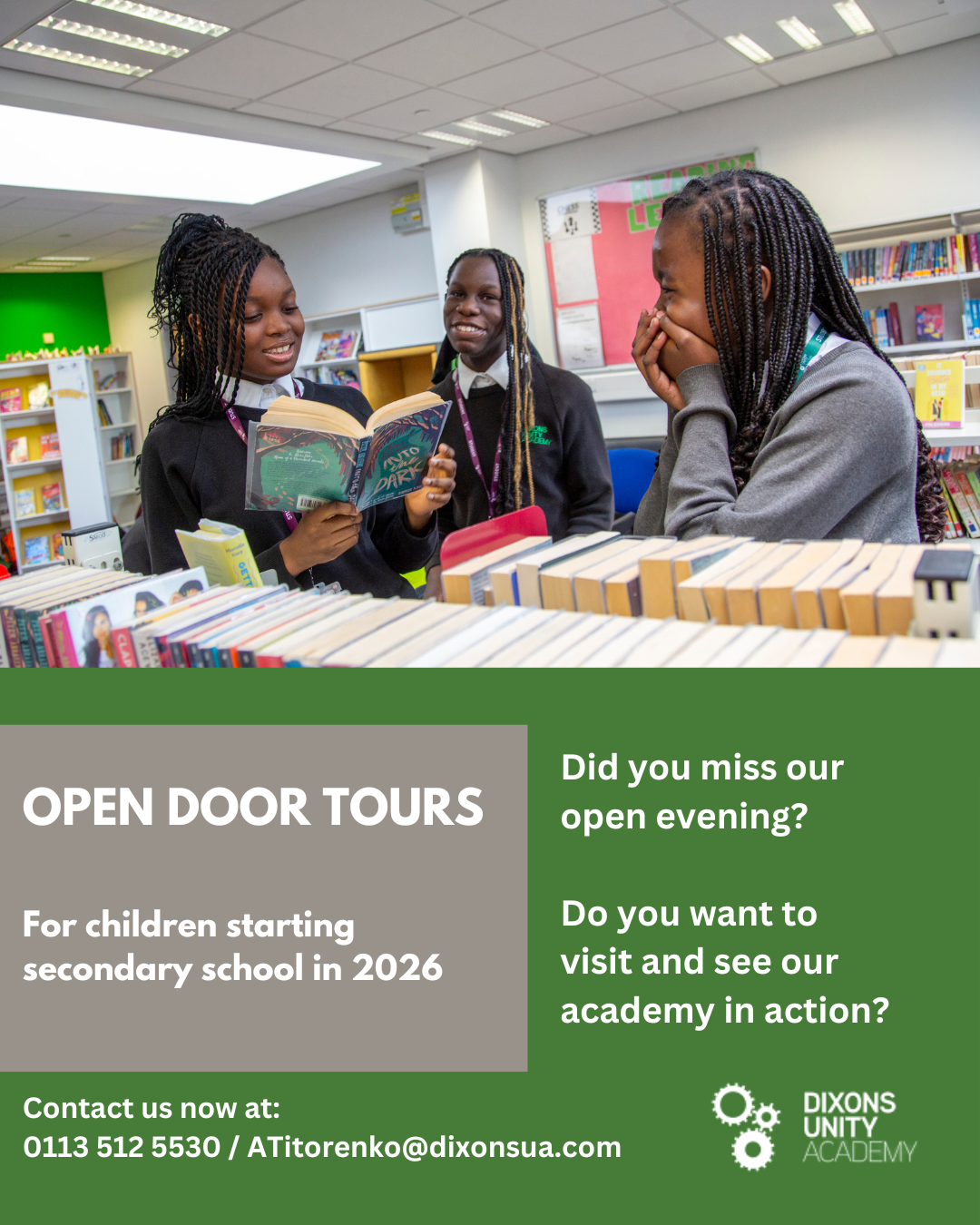 Image of Dixons Unity Academy - Open Door Tours