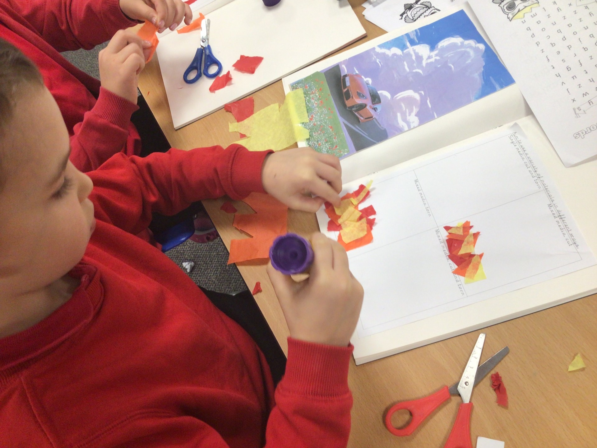 Image of Year 2 (Class 6) - Art - Collage Skills