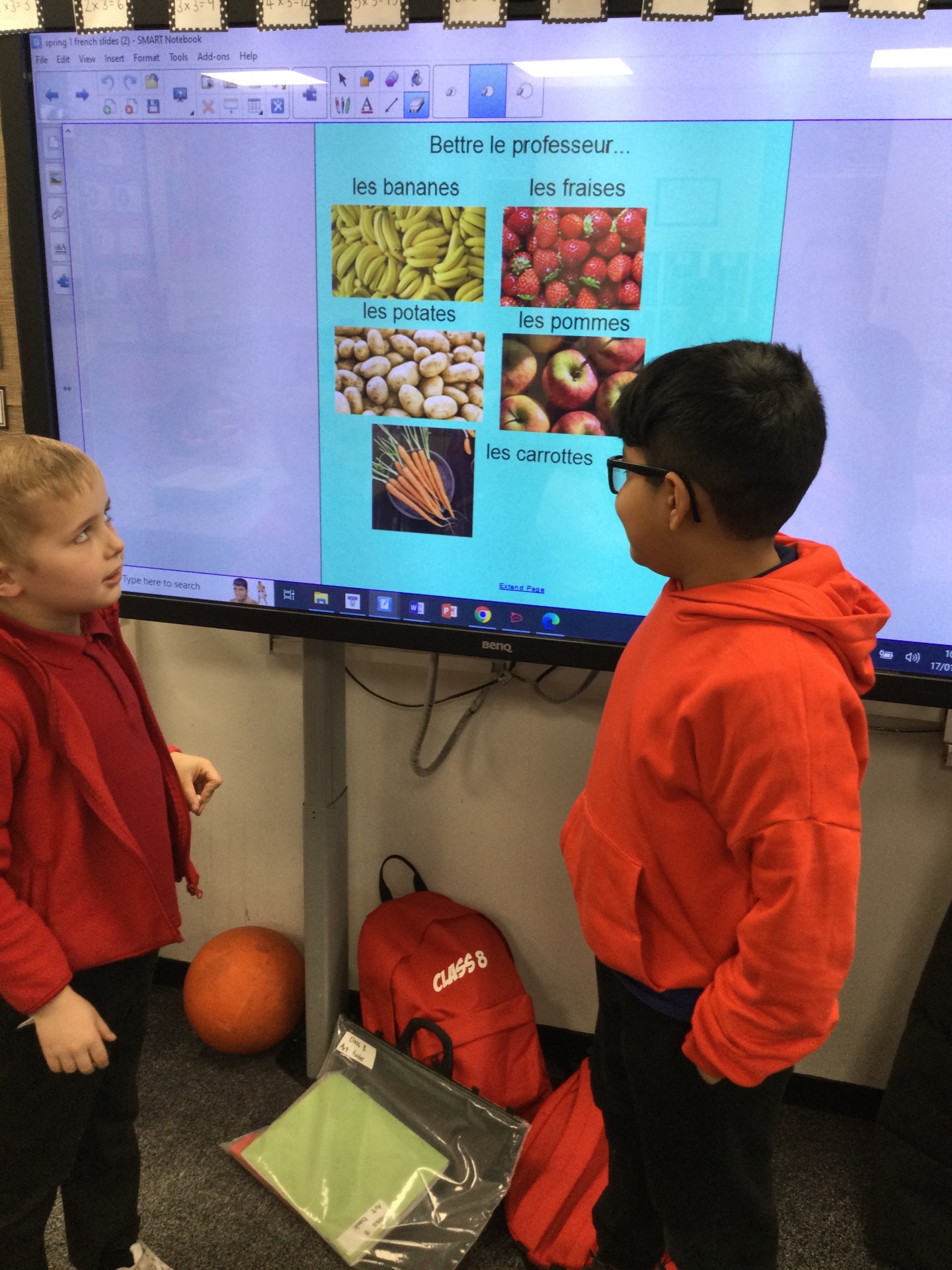 Image of Year 3 (Class 8) - Languages - Fruits and Vegetables