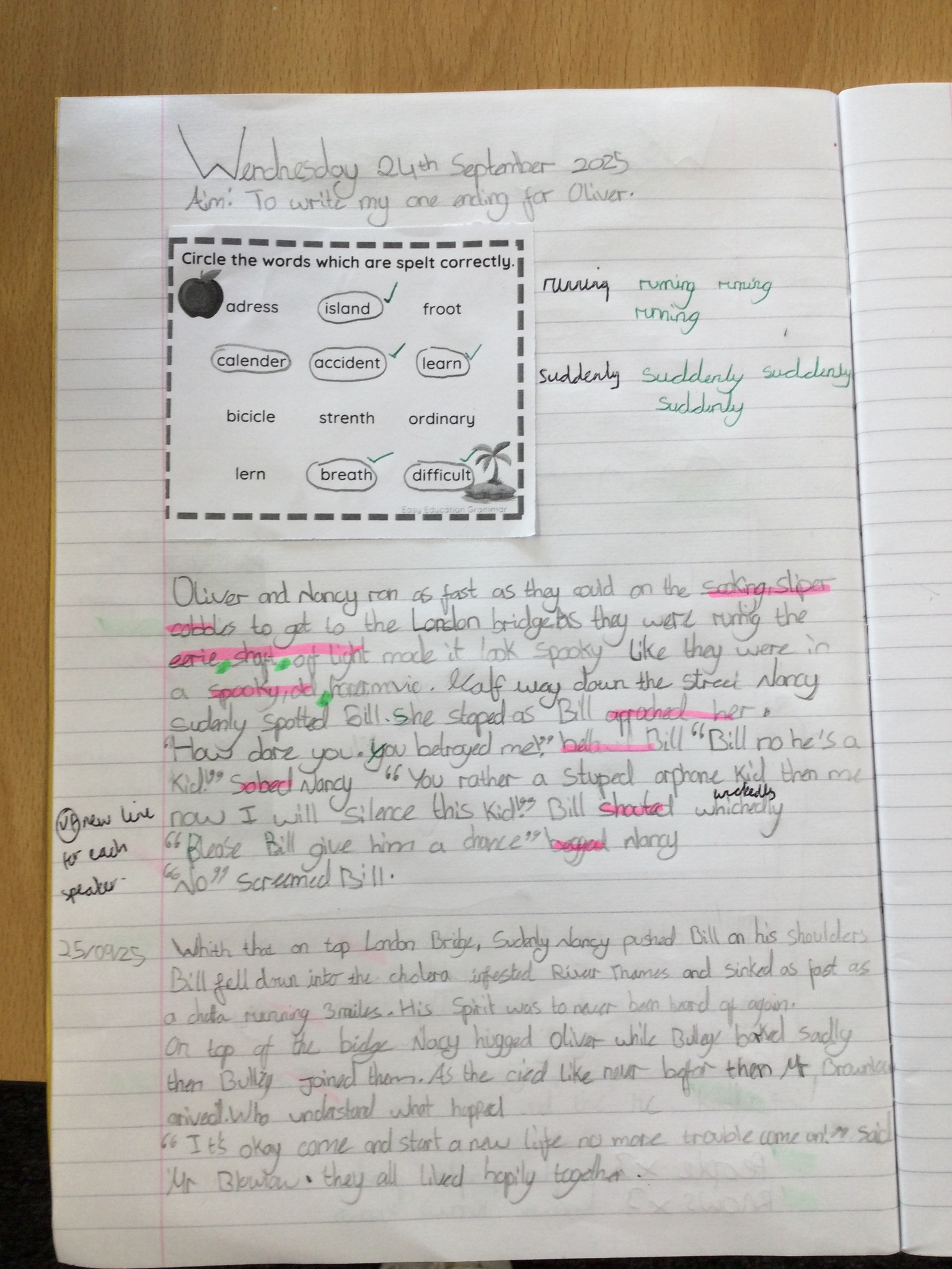 Image of Year 4 (Class 10) - English - Oliver Twist