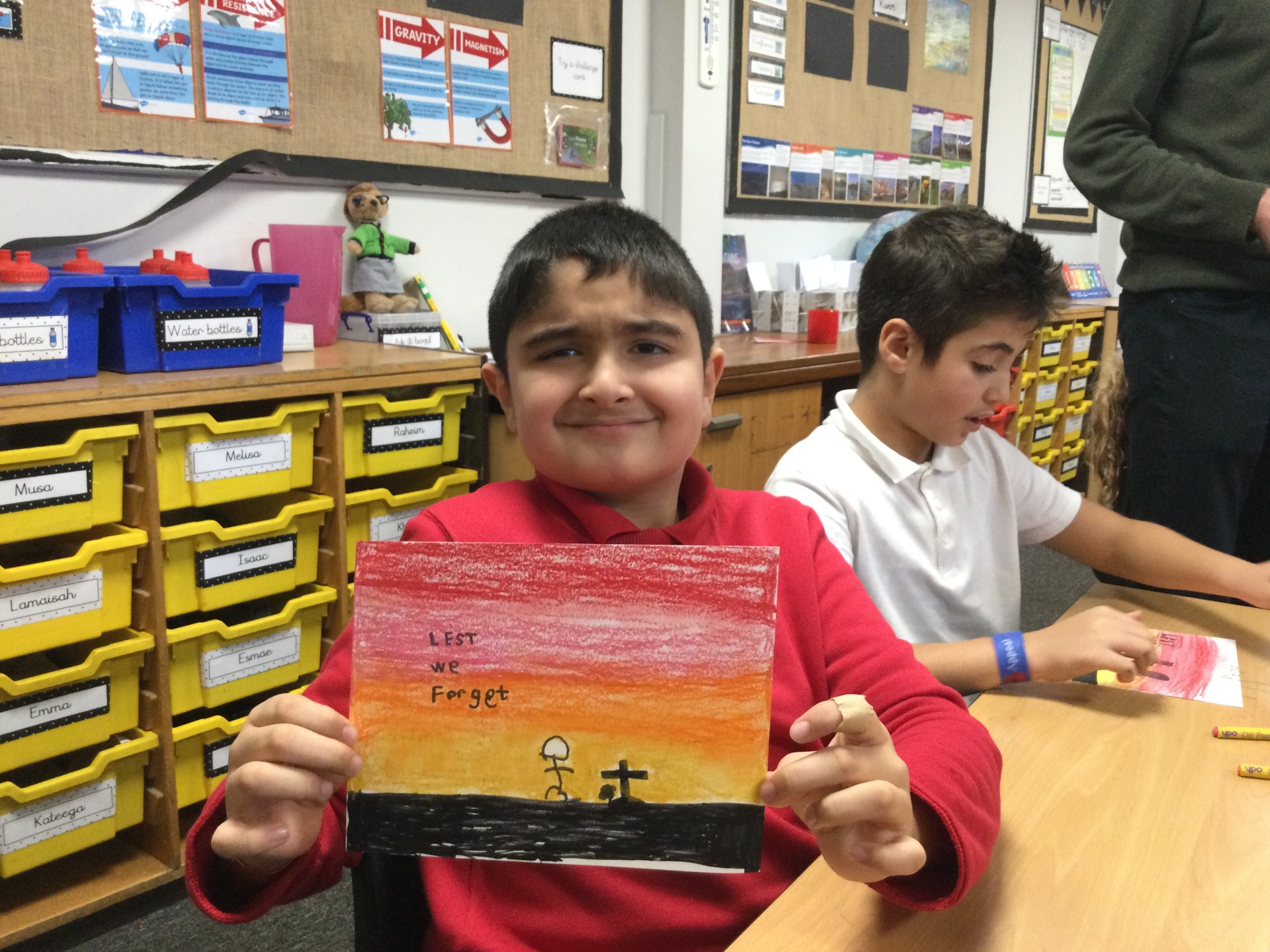 Image of Year 5 (Class 12) - Art - Remembrance Day