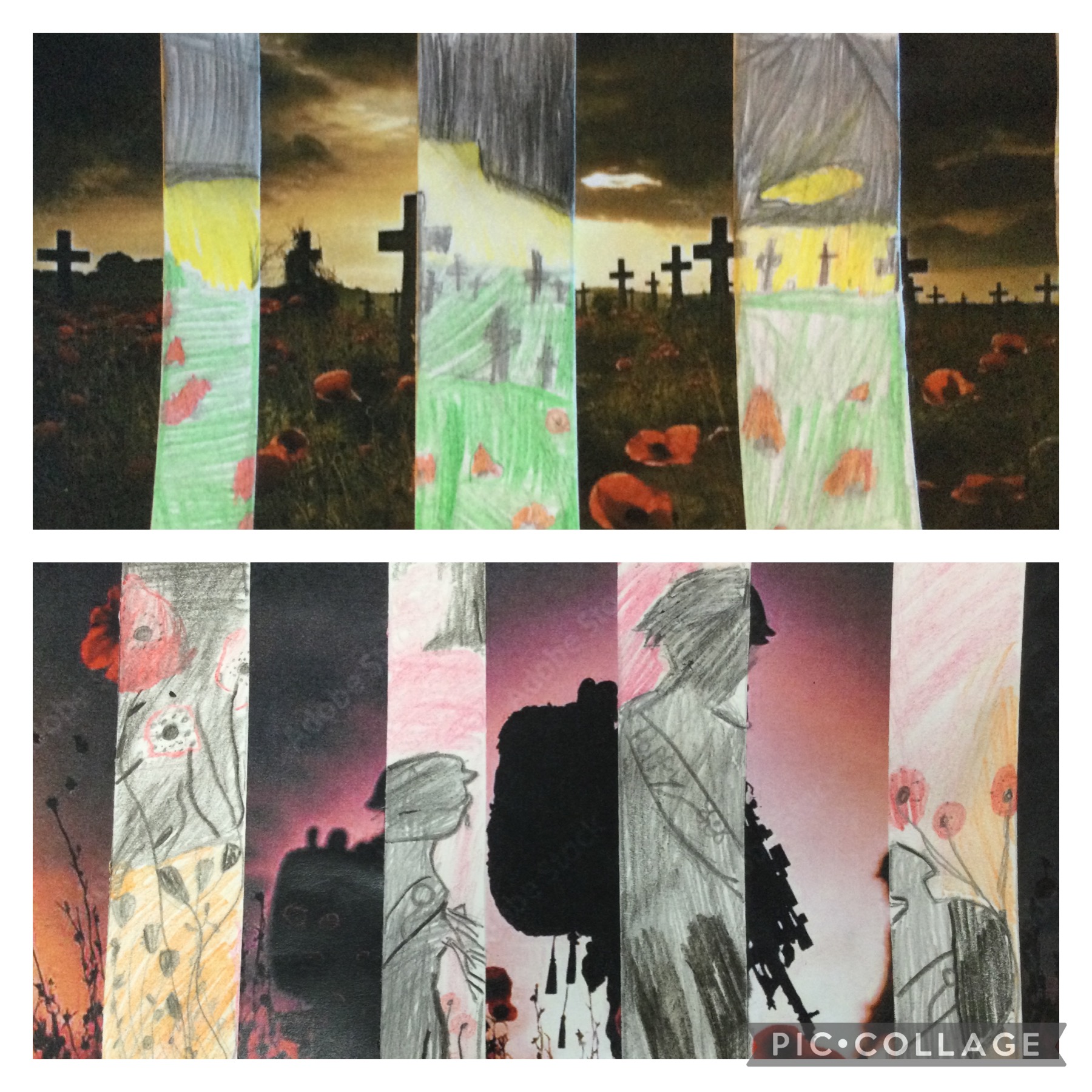 Image of Year 6 (Class 14) - Art / History - Remembrance Day