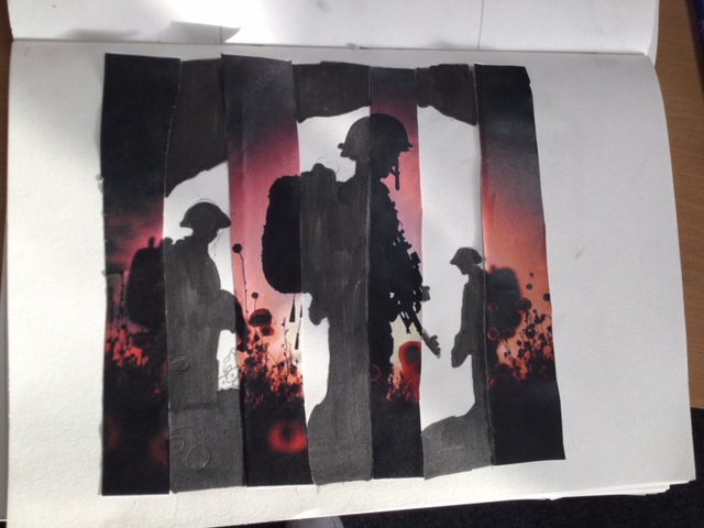 Image of Year 6 (Class 16) - Art - Remembrance Day