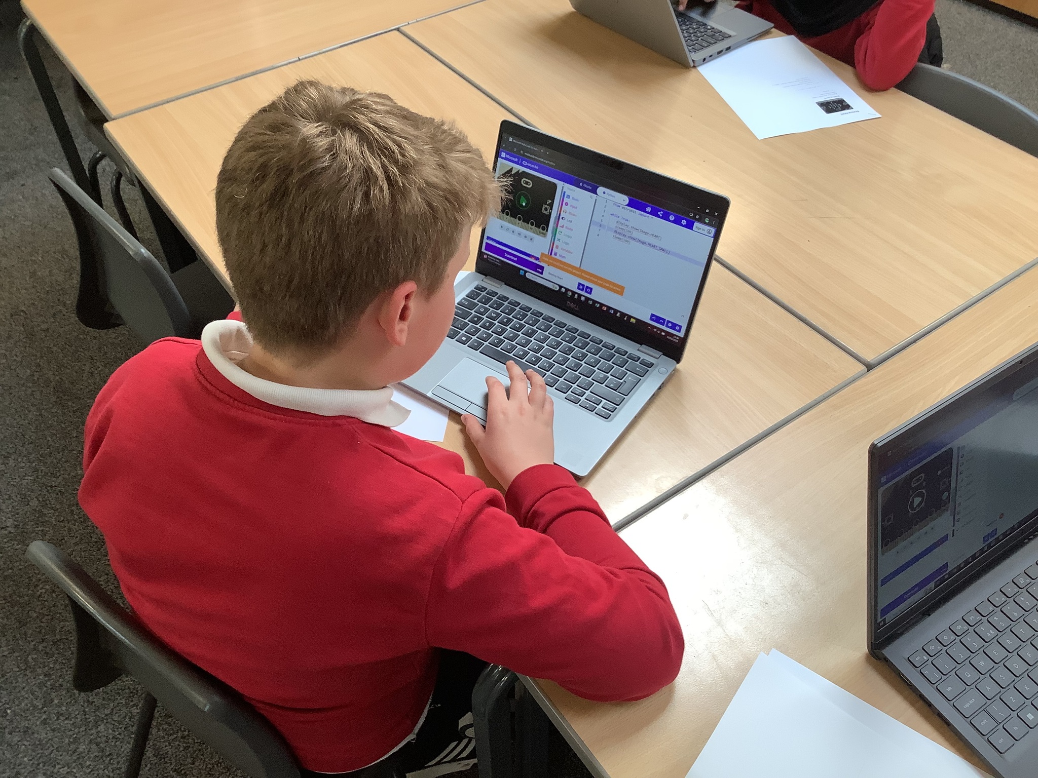 Image of Year 6 - Computing Club - Micro:Bits - Beating Heart