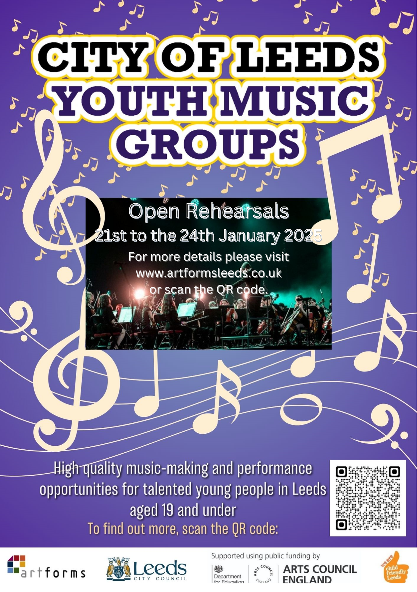 Image of Artforms & City of Leeds Youth Music Groups - Open Rehearsals