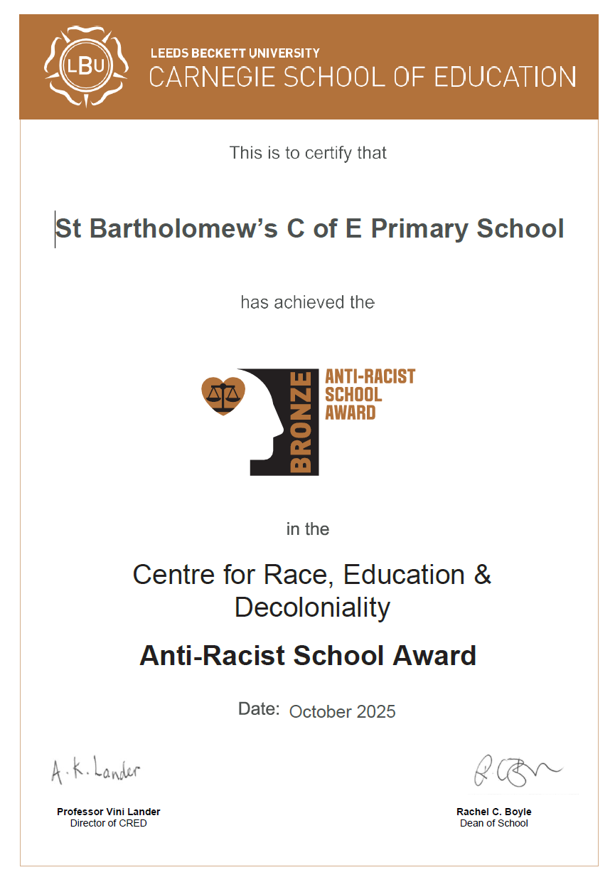 Image of Bronze Anti-Racist Award