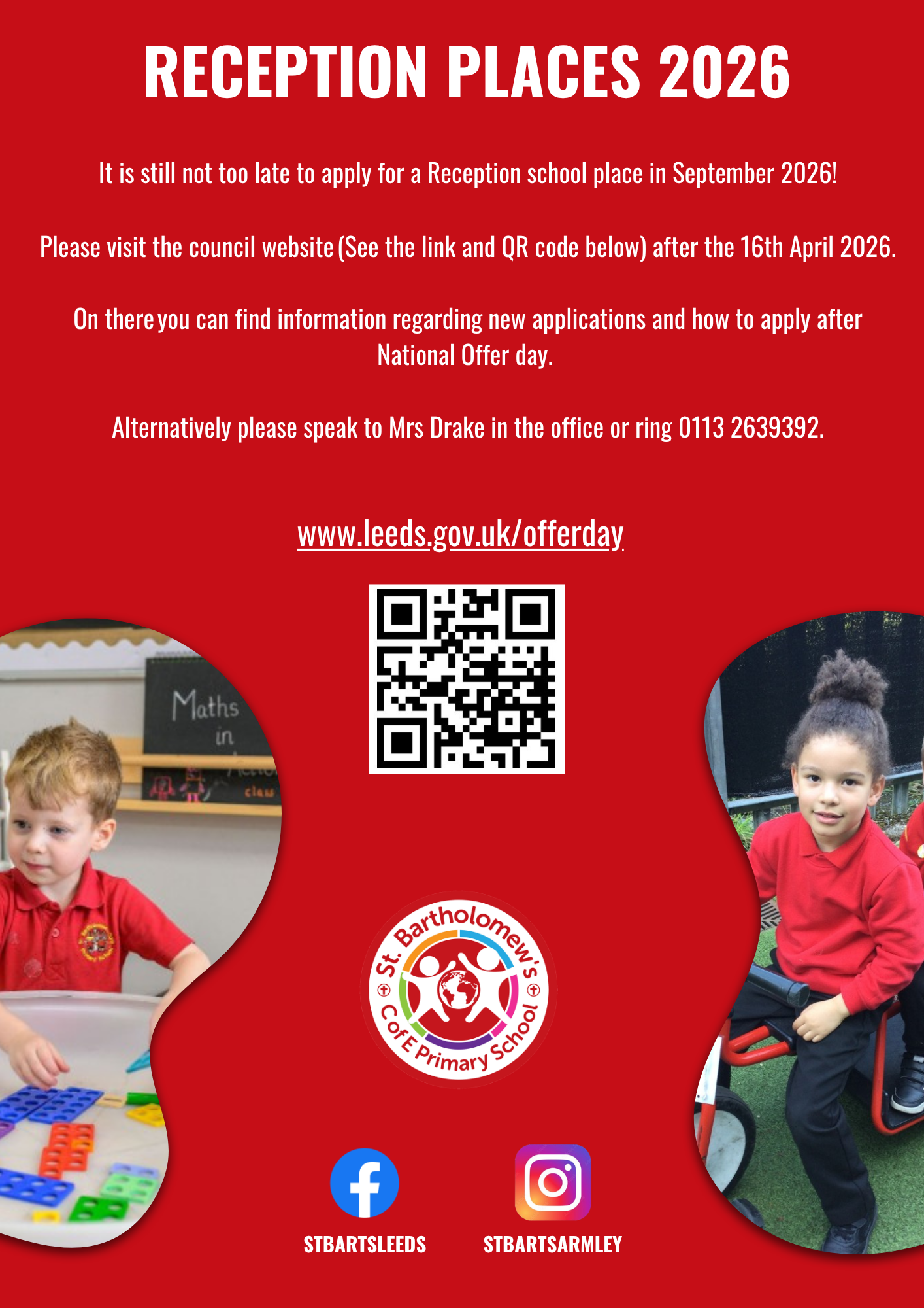 Image of Reception Places 2026