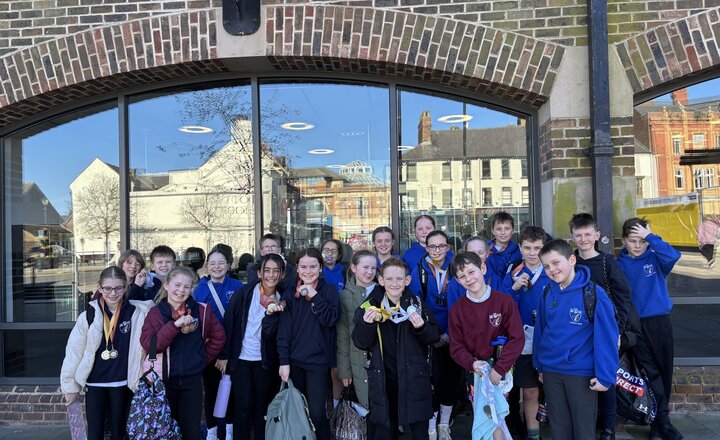 St Bede's Year 5 and Year 6 pupils at the Darlington Primary School Swimming Gala