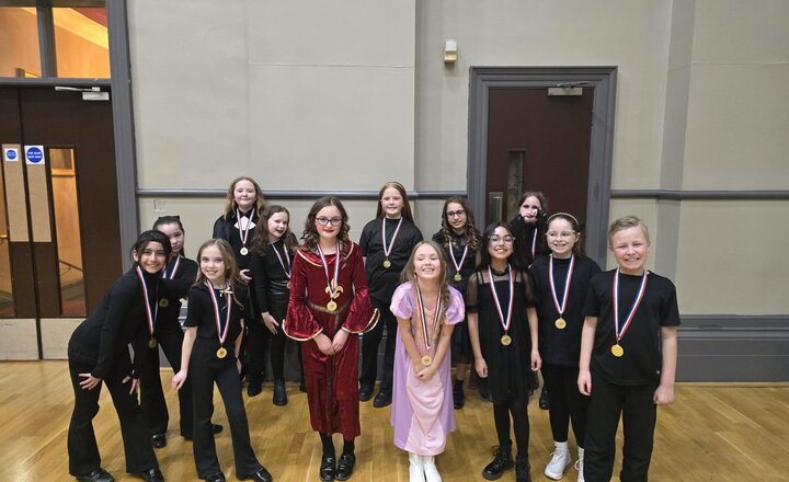 St Bede's Darlington pupils at Darlington Mayor's song contest