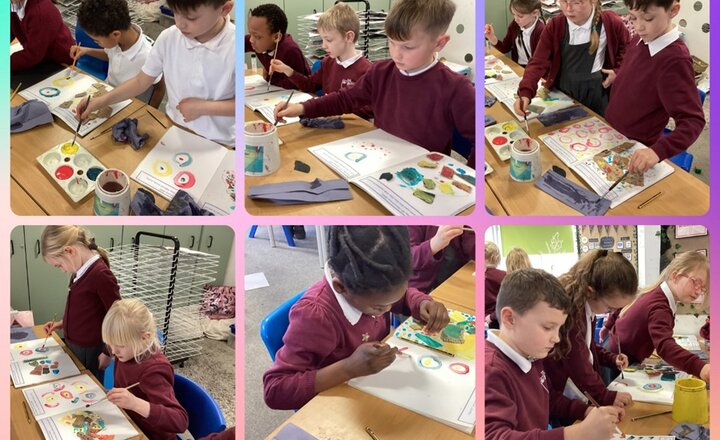St. Bede's Catholic Primary School pupils starting their artistic journey 