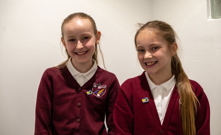 Newly appointed media correspondents with their badges