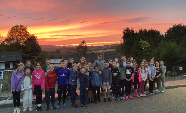 St Bede's pupils on their residential trip