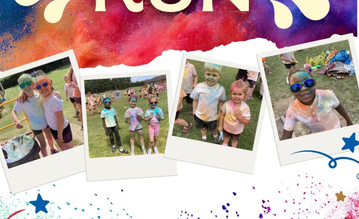 Photographs from St Bede's Colour Run 2026