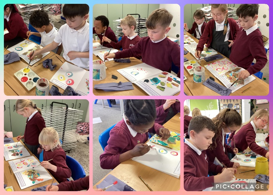 St. Bede's Catholic Primary School pupils starting their artistic journey 