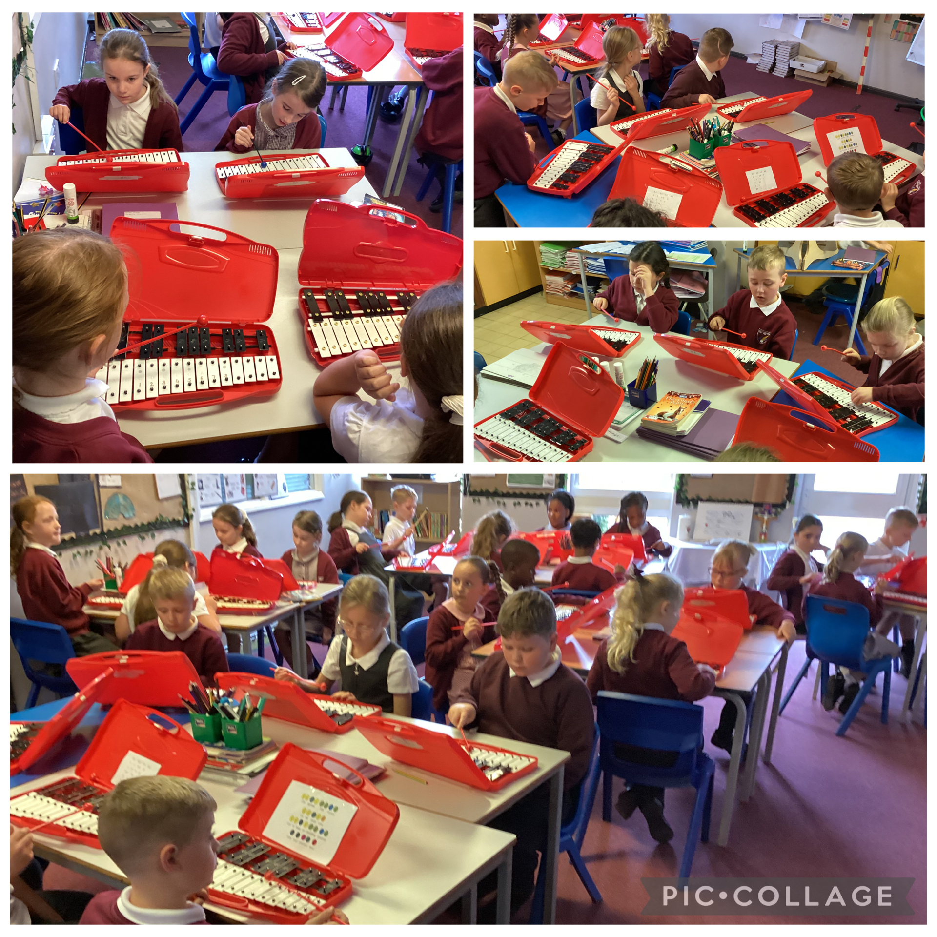 St Bede's, Year 3 pupils, exploring their music unit all about friendship