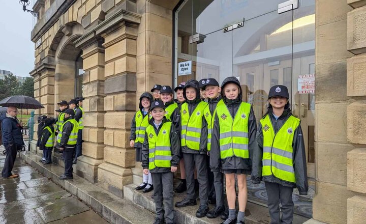 Image of Mini Police at Armistice Day remembrance event