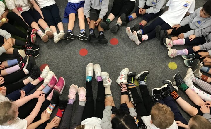 Image of Odd Socks Day in Reception