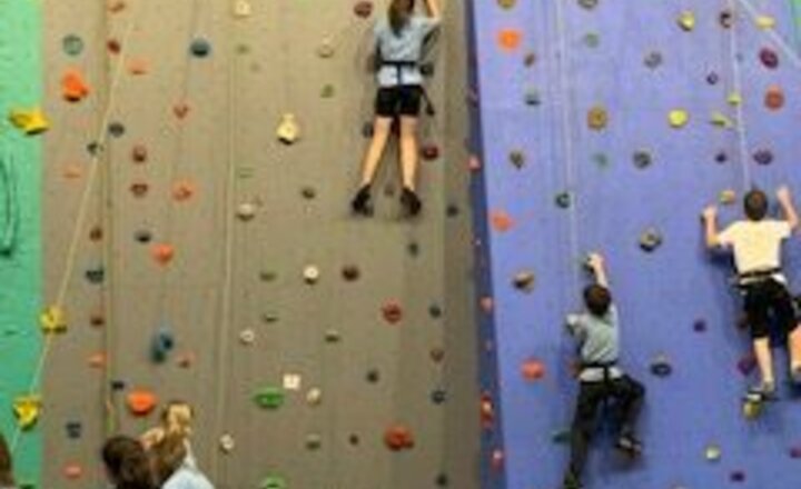 Image of Y6 at Simonside Climbing Wall