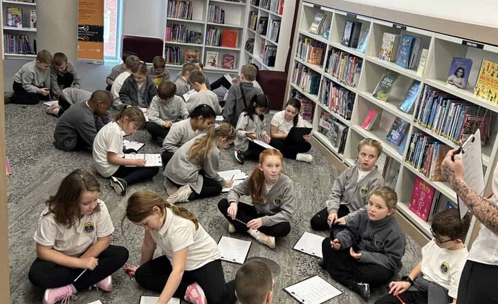Image of Year 4 library visit to The Word