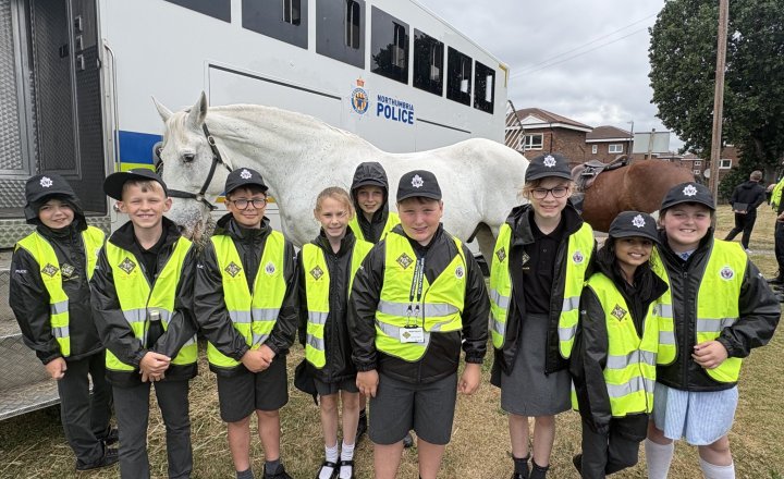 Image of Year 5 Mini Police Visit the Police Horses