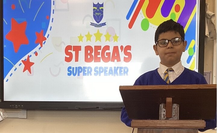 An exciting day as St Bega's launches their Super Speaker certificates