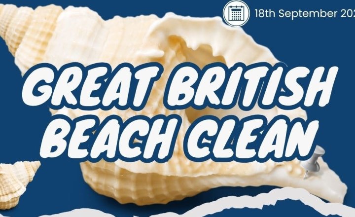 A poster to promote the Great British Beach Clean for St Bega's