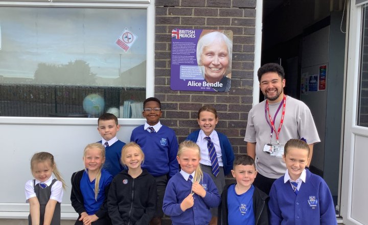 Gil from Alice House Hospice visiting St Bega's pupils to share about the hospice's important local community work