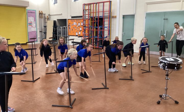 Image of St Bega's Pupils Enjoy a Fun-Filled Drumba Session