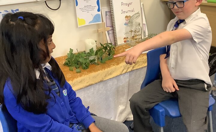 St Bega's pupils learning all about being kind to each other through role-play activities