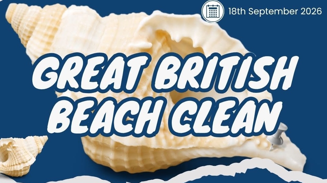 A poster to promote the Great British Beach Clean for St Bega's