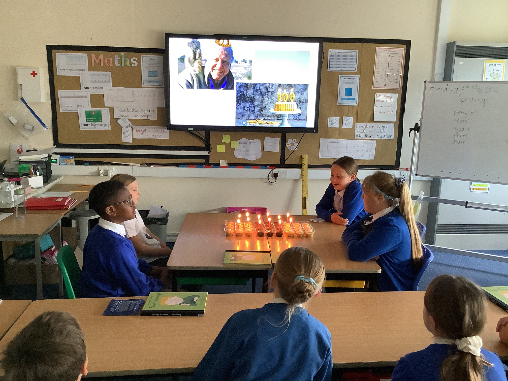 St Bega's, Year 4 and Year 5 pupils, celebrate Sir David Attenborough's 100th birthday with cakes and candles