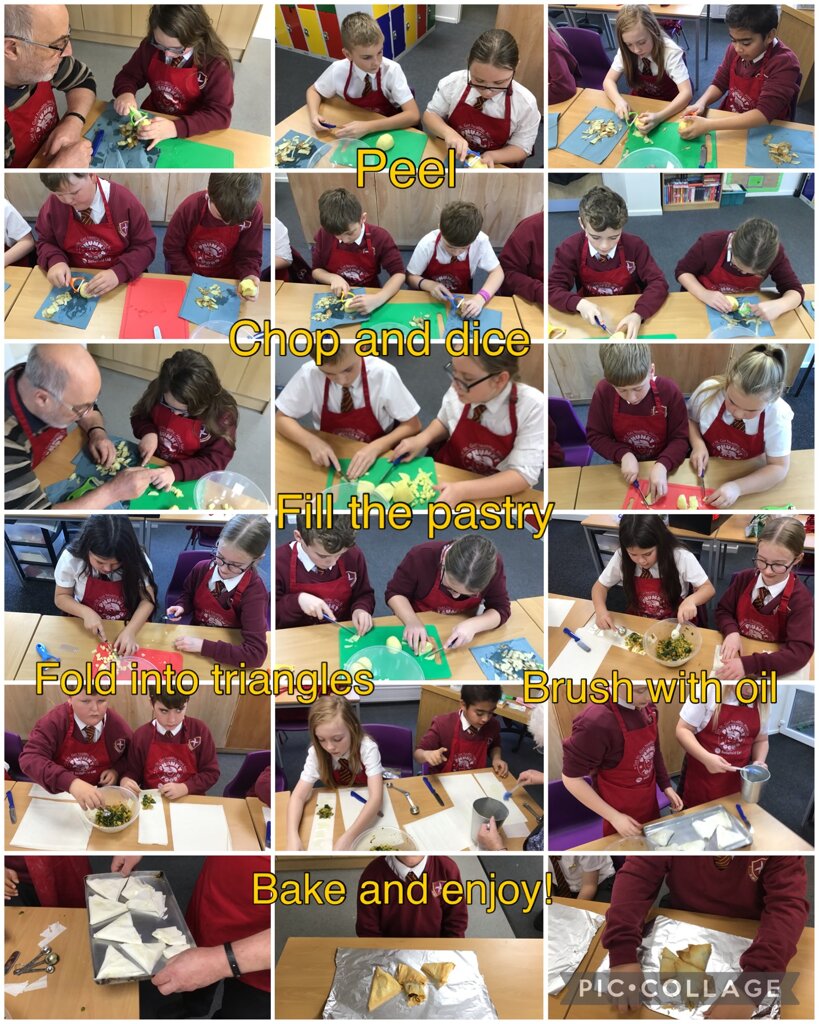 Image of Y6 make samosas in Design and Technology 