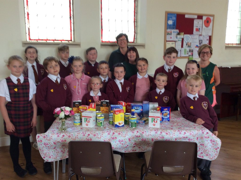 Image of School Council visits the Food Bank