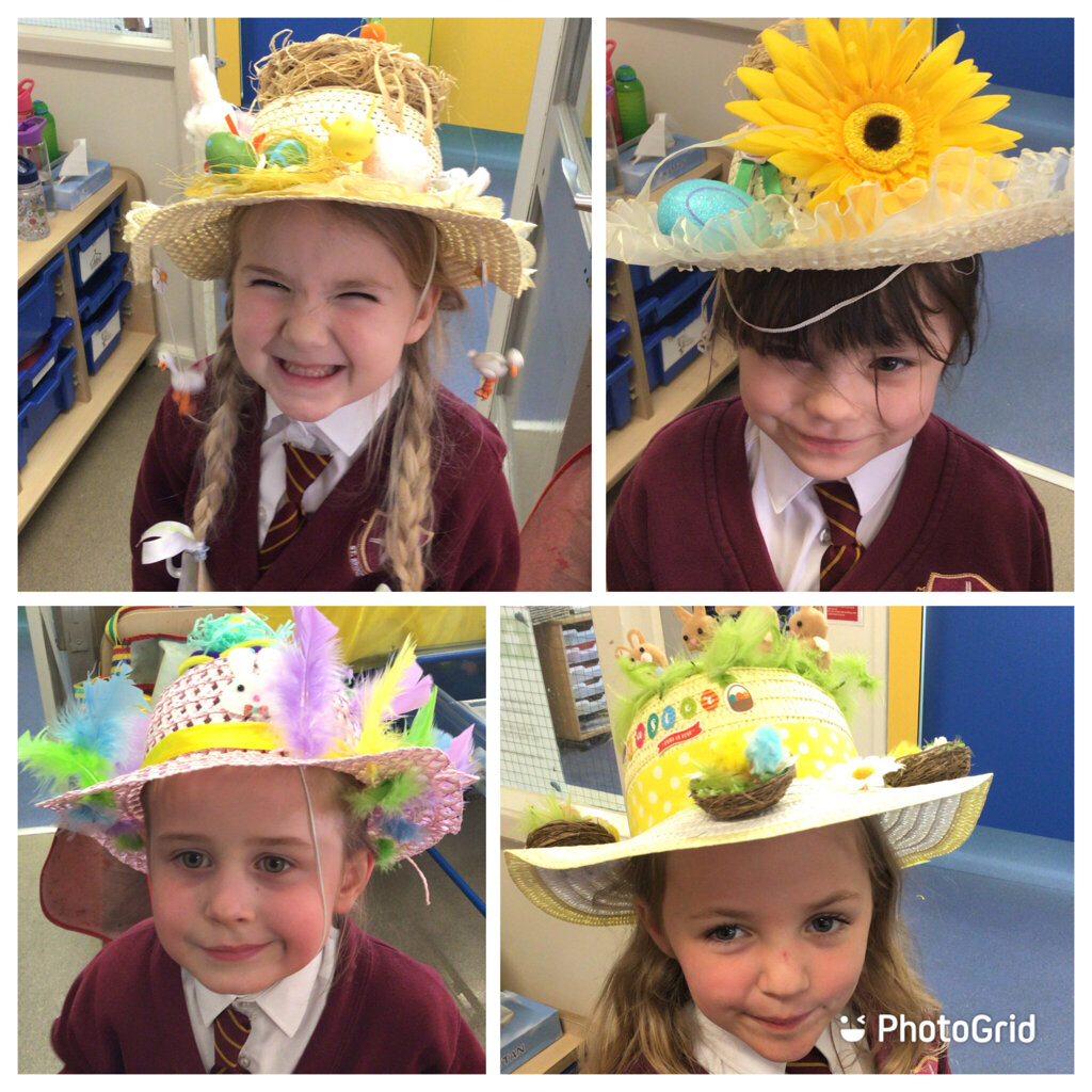 Image of Reception and Nursery Easter Bonnet parade 2022