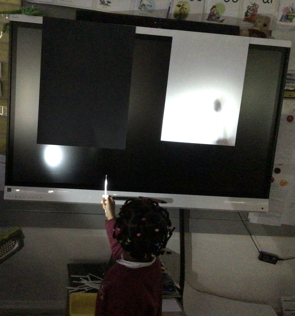 Image of Making shadows in Reception