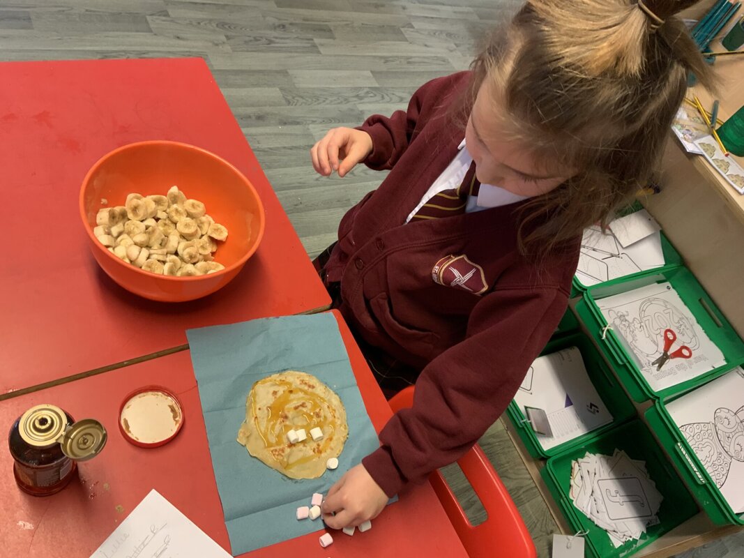 Image of Celebrating pancake day in Reception 