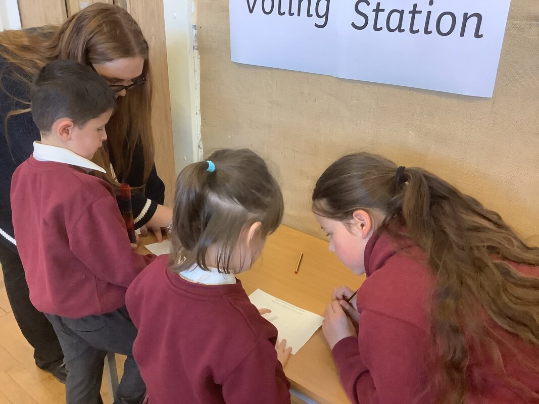 Image of School Council Elections in Year 2 2024