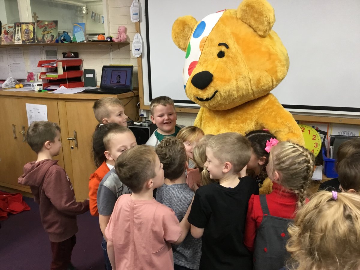 Year 2 Meet Pudsey Bear | St Bridget's Catholic Primary School