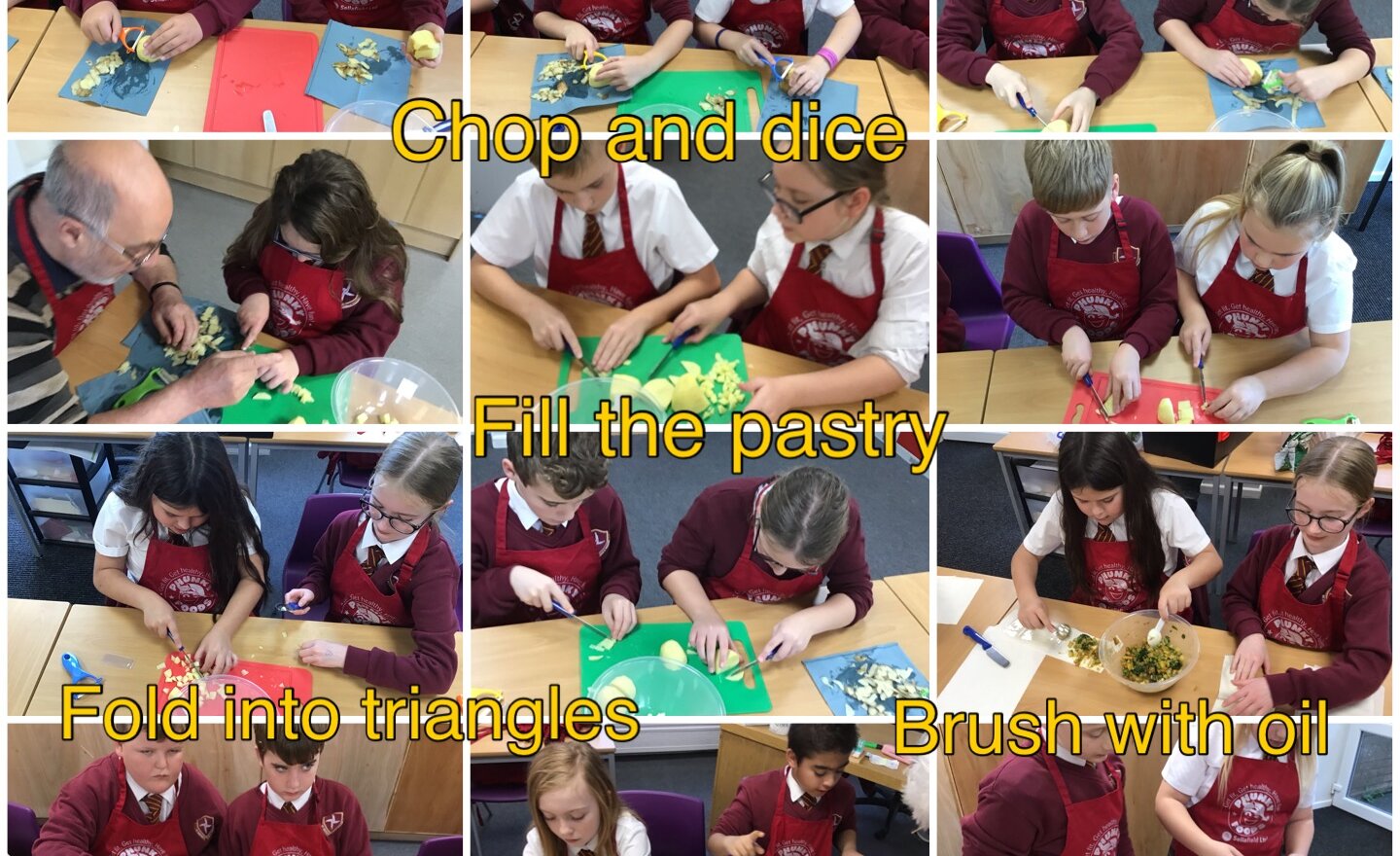 Image of Y6 make samosas in Design and Technology 