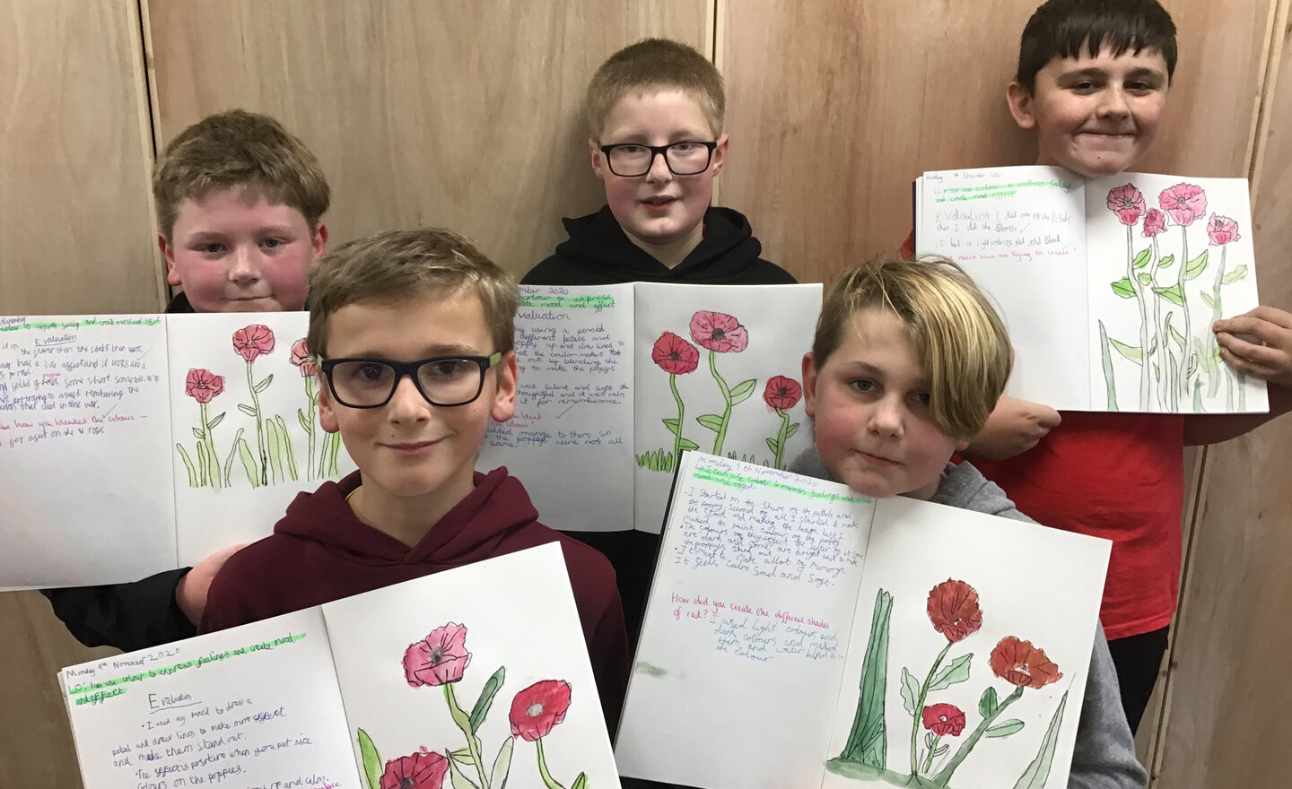 Image of Y6 Watercolour Poppies 