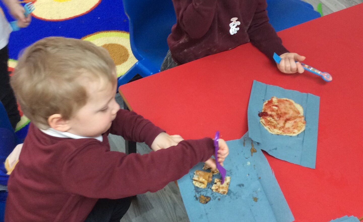 Image of Pancake tasting in Nursery 