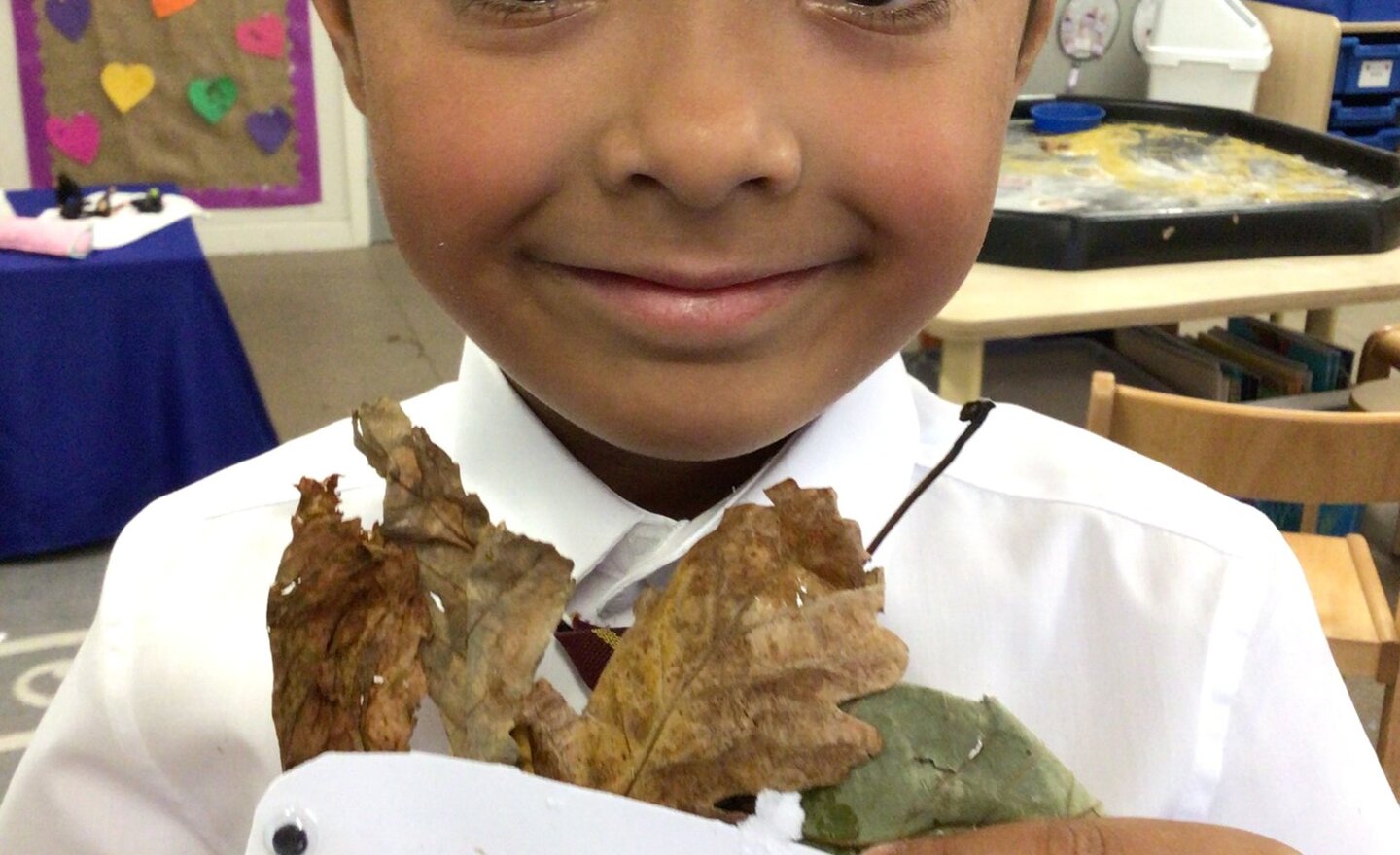 Image of Autumn crafting in Reception 