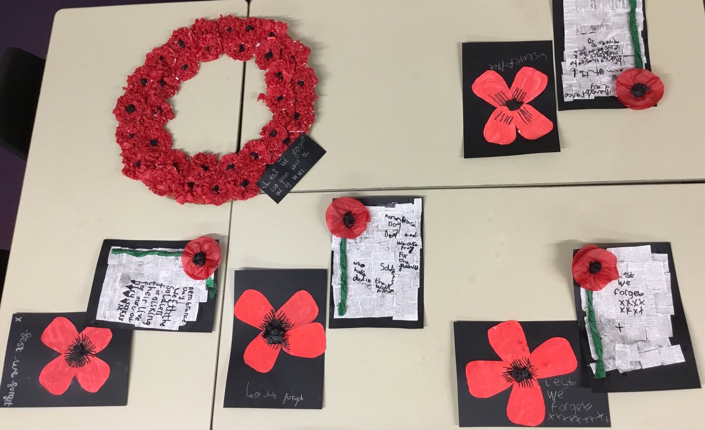 Image of Year 2 Remembrance Week